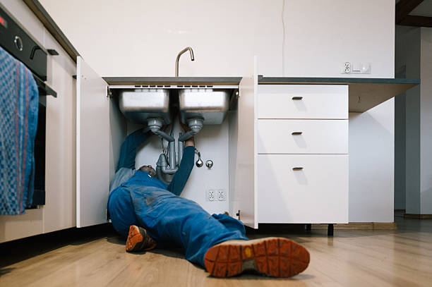 Professional Drain Cleaning technician working in Rutherford College, NC